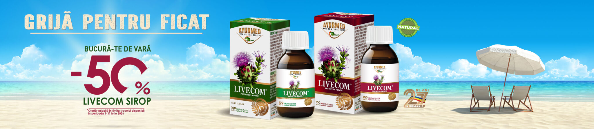 2026 iulie LIVECOM sirop 50 - PROMO site